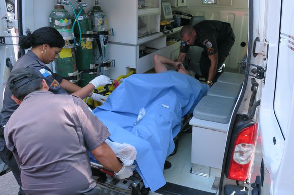 Rio de Janeiro - Cabo atingido durante tiroteio que matou comandante de batalhão é transferido para Hospital da PM (Vladimir Platonow/Agência Brasil)