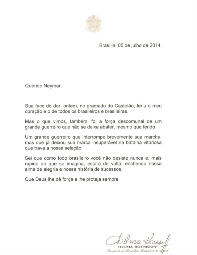carta neymar